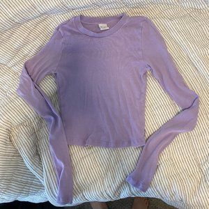 TNA RIBBED CROPPED LONGSLEEVE